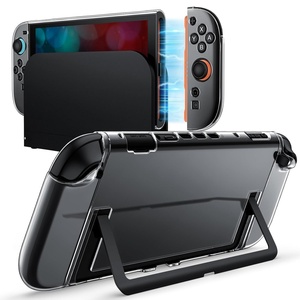 image:imageJETech Dockable Case for Nintendo Switch 2 Clear  Soft TPU Grip Cover for JoyCon Detachable Protective PC Back Shell AntiScratchClear