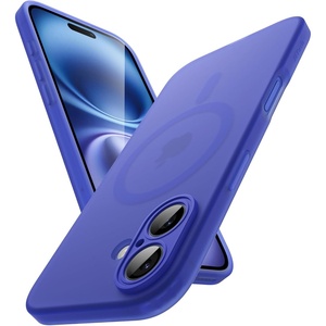 image:imageJETech Magnetic Matte Case for iPhone 16 Black  Compatible with MagSafe Translucent Frosted Soft TPU Cover AntiYellowing AntiFingerprint ShockproofUltramarine