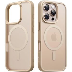 image:imageJETech Magnetic Matte Case for iPhone 16 Pro Max Black  Compatible with MagSafe Translucent Matte Back Slim Shockproof ProtectionDesert Titanium Back