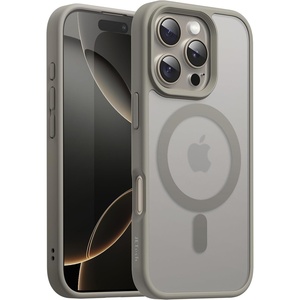 image:imageJETech Magnetic Matte Case for iPhone 16 Pro Max Black  Compatible with MagSafe Translucent Matte Back Slim Shockproof ProtectionNatural Titanium
