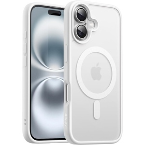 image:imageJETech Magnetic Matte Case for iPhone 16 Pro Max Black  Compatible with MagSafe Translucent Matte Back Slim Shockproof ProtectionWhite