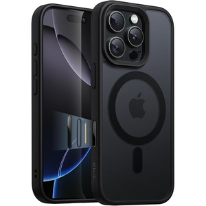image:imageJETech Magnetic Matte Case for iPhone 16 Pro Max Black Titanium  Compatible with MagSafe Camera Control Button Translucent Matte Back Slim Shockproof ProtectionBlack Titanium