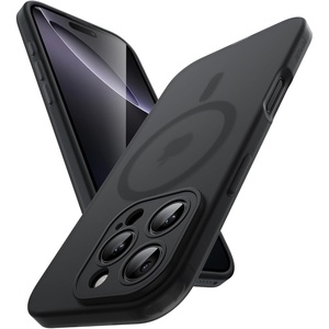 image:imageJETech Magnetic Matte Case for iPhone 16 Pro Max Black Titanium  Compatible with MagSafe Translucent Frosted Soft TPU Cover AntiYellowing AntiFingerprint ShockproofBlack Titanium