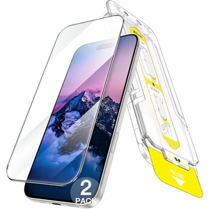 image:imageJETech Screen Protector for iPhone 15 2Pack  FullCoverage Tempered Glass 10Second Super Easy Installation with OneStep Alignment Tray BubbleFree HD CleariPhone 16