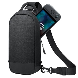 image:imageJETech Sling Bag for Nintendo Switch 2Switch OLEDSwitch Console Black  Crossbody Carrying Design 8 Game Card Slots Large Storage Capacity TravelFriendly OrganizationBlack