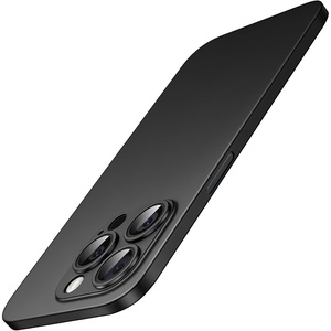 image:imageJETech Ultra Slim Case for iPhone 15 Pro Max Black Titanium  Camera Lens Protection Lightweight Matte Finish Minimalist Hard PP Material Cover Supports Wireless ChargingBlack Titanium