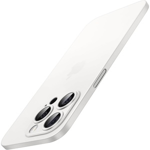image:imageJETech Ultra Slim Case for iPhone 15 Pro Natural Titanium  Camera Lens Protection Lightweight Matte Finish Minimalist Hard PP Material Cover Supports Wireless ChargingWhite Titanium