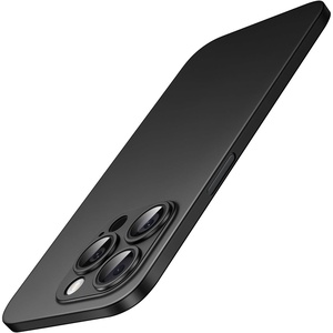 image:imageJETech Ultra Slim Case for iPhone 15 Pro Natural Titanium  Camera Lens Protection Lightweight Matte Finish Minimalist Hard PP Material Cover Supports Wireless ChargingBlack Titanium