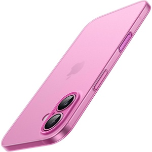 image:imageJETech Ultra Slim Case for iPhone 16 Black  Camera Lens Protection Lightweight Matte Finish Minimalist Hard PP Material Cover Supports Wireless ChargingPink