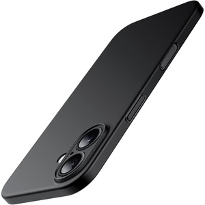 image:imageJETech Ultra Slim Case for iPhone 16 Black  Camera Lens Protection Lightweight Matte Finish Minimalist Hard PP Material Cover Supports Wireless ChargingBlack