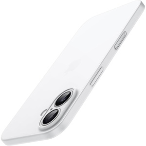 image:imageJETech Ultra Slim Case for iPhone 16 Black  Camera Lens Protection Lightweight Matte Finish Minimalist Hard PP Material Cover Supports Wireless ChargingWhite