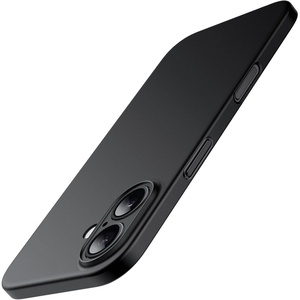 image:imageJETech Ultra Slim Case for iPhone 16 Plus Black  Camera Lens Protection Lightweight Matte Finish Minimalist Hard PP Material Cover Supports Wireless ChargingBlack