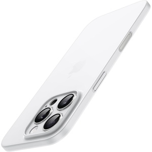image:imageJETech Ultra Slim Case for iPhone 16 Pro Black  Camera Lens Protection Lightweight Matte Finish Minimalist Hard PP Material Cover Supports Wireless ChargingWhite Titanium