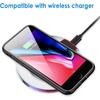 image:imageJETech Case for iPhone 8 Plus7 Plus AntiYellowing Clear  Shockproof Protection Scratch Resistant Hard PC Back Durable Transparent TPU BumperBlack