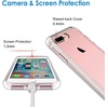 image:imageJETech Case for iPhone 8 Plus7 Plus AntiYellowing Clear  Shockproof Protection Scratch Resistant Hard PC Back Durable Transparent TPU BumperClear
