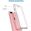image:imageJETech Case for iPhone 8 Plus7 Plus AntiYellowing Clear  Shockproof Protection Scratch Resistant Hard PC Back Durable Transparent TPU BumperClear