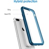 image:imageJETech Case for iPhone 8 Plus7 Plus AntiYellowing Clear  Shockproof Protection Scratch Resistant Hard PC Back Durable Transparent TPU BumperNavy