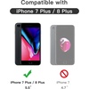 image:imageJETech FullCoverage Screen Protector for iPhone 8 Plus7 Plus 3Pack  Black Edge Tempered Glass Easy Installation Tool HD Clear CaseFriendly