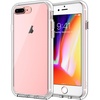 image:imageJETech Case for iPhone 8 Plus7 Plus AntiYellowing Clear  Shockproof Protection Scratch Resistant Hard PC Back Durable Transparent TPU BumperClear