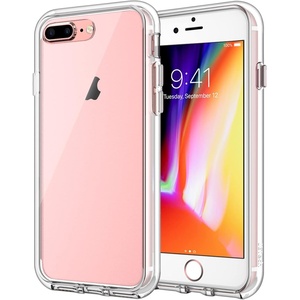 image:imageJETech Case for iPhone 8 Plus7 Plus AntiYellowing Clear  Shockproof Protection Scratch Resistant Hard PC Back Durable Transparent TPU BumperClear