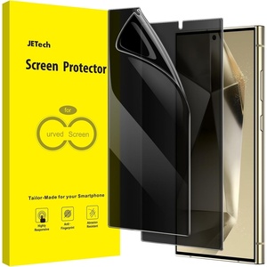 image:imageJETech TPU Privacy Screen Protector for Samsung Galaxy S24 Ultra 2Pack  AntiSpy TPU Film Fingerprint Unlock Compatible SelfHealing Protection CaseFriendlyGalaxy S24 Ultra