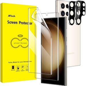image:imageJETech TPU Screen Protector for Samsung Galaxy S24 Ultra 22 Pack  with Camera Lens Protector Flexible TPU Film Fingerprint ID Compatible HD Clear Easy InstallationGalaxy S23 Ultra