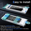 image:imageJETech 9H Screen Protector for iPhone 17 Pro Max Smooth Curved Edge  3Pack Black Border Design Tempered Glass AutoAlign Installation CaseFriendlyiPhone 17 Pro Max