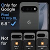image:imageJETech AntiReflective 9H Screen Protector for Google Pixel 1111 Pro  2Pack Tempered Glass Film AR Coating Easy Installation Kit with OneStep Alignment Tray Fingerprint Unlock CompatiblePixel 11 Pro XL