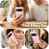 image:imageJETech Magnetic Silicone Case for Google Pixel 11 Light Pink  Compatible with MagSafe Swirl Texture FourCorner Shockproof Protection Metal Camera Ring Metal Buttons Soft Grip