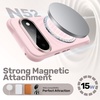 image:imageJETech Magnetic Silicone Case for Google Pixel 11 Pro Light Pink  Compatible with MagSafe Swirl Texture FourCorner Shockproof Protection Metal Camera Ring Metal Buttons Soft Grip