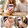 image:imageJETech Magnetic Silicone Case for Google Pixel 11 Pro XL Light Pink  Compatible with MagSafe Swirl Texture FourCorner Shockproof Protection Metal Camera Ring Metal Buttons Soft Grip