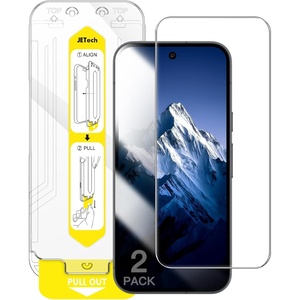 image:imageJETech AntiReflective 9H Screen Protector for Google Pixel 1111 Pro  2Pack Tempered Glass Film AR Coating Easy Installation Kit with OneStep Alignment Tray Fingerprint Unlock CompatiblePixel 1111 Pro