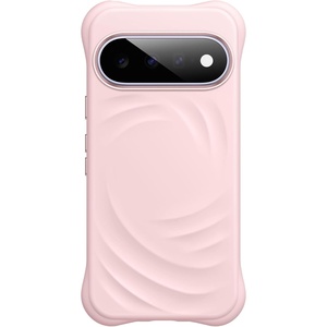 image:imageJETech Magnetic Silicone Case for Google Pixel 11 Light Pink  Compatible with MagSafe Swirl Texture FourCorner Shockproof Protection Metal Camera Ring Metal Buttons Soft Grip