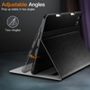 image:imageJETech Business Case for iPad Pro 11 432 Black  Cover for 202220212020 Model PU Leather Design Pencil Holder amp Pocket MultiAngle ViewingBlack