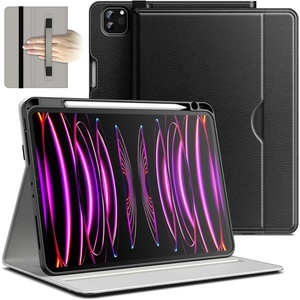 image:imageJETech Business Case for iPad Pro 11 432 Black  Cover for 202220212020 Model PU Leather Design Pencil Holder amp Pocket MultiAngle ViewingBlack