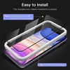 image:imageJETech FullCoverage Screen Protector for iPhone 12 Pro Max 3Pack  Black Edge Tempered Glass Easy Installation Tool HD Clear CaseFriendlyiPhone 11XR