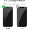 image:imageJETech FullCoverage Screen Protector for iPhone 12 Pro Max 3Pack  Black Edge Tempered Glass Easy Installation Tool HD Clear CaseFriendlyiPhone 11XR