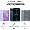 image:imageJETech FullCoverage Screen Protector for iPhone 12 Pro Max 3Pack  Black Edge Tempered Glass Easy Installation Tool HD Clear CaseFriendlyiPhone 12 Pro Max