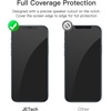 image:imageJETech FullCoverage Screen Protector for iPhone 12 Pro Max 3Pack  Black Edge Tempered Glass Easy Installation Tool HD Clear CaseFriendlyiPhone 1212 Pro