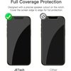 image:imageJETech FullCoverage Screen Protector for iPhone 12 Pro Max 3Pack  Black Edge Tempered Glass Easy Installation Tool HD Clear CaseFriendlyiPhone 13 mini