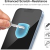 image:imageJETech FullCoverage Screen Protector for iPhone 12 Pro Max 3Pack  Black Edge Tempered Glass Easy Installation Tool HD Clear CaseFriendlyiPhone 1417e