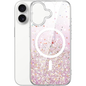 image:imageJETech Magnetic Glitter Case for iPhone Air ClearPink