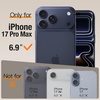 image:imageJETech Ultra Slim Aramid Fiber Case for iPhone 17 Pro Max BlackDark Blue