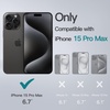 image:imageJETech Kickstand Case for iPhone 15 Pro Max 67Inch Compatible with MagSafe Builtin Adjustable Camera Stand Translucent Matte Magnetic Back Slim Shockproof Phone Cover Black TitaniumBlack Titanium
