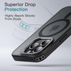 image:imageJETech Kickstand Case for iPhone 15 Pro Max 67Inch Compatible with MagSafe Builtin Adjustable Camera Stand Translucent Matte Magnetic Back Slim Shockproof Phone Cover Black TitaniumBlack Titanium