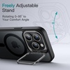 image:imageJETech Kickstand Case for iPhone 15 Pro Max 67Inch Compatible with MagSafe Builtin Adjustable Camera Stand Translucent Matte Magnetic Back Slim Shockproof Phone Cover Black TitaniumBlack Titanium
