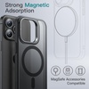 image:imageJETech Kickstand Case for iPhone 15 Pro Max 67Inch Compatible with MagSafe Builtin Adjustable Camera Stand Translucent Matte Magnetic Back Slim Shockproof Phone Cover Black TitaniumBlack Titanium