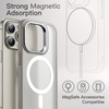 image:imageJETech Kickstand Case for iPhone 15 Pro Max 67Inch Compatible with MagSafe Builtin Adjustable Camera Stand Translucent Matte Magnetic Back Slim Shockproof Phone Cover Black TitaniumNatural Titanium