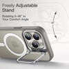 image:imageJETech Kickstand Case for iPhone 15 Pro Max 67Inch Compatible with MagSafe Builtin Adjustable Camera Stand Translucent Matte Magnetic Back Slim Shockproof Phone Cover Black TitaniumNatural Titanium