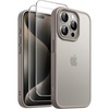 image:imageJETech 3 in 1 Matte Case for iPhone 15 Pro Natural TitaniumNatural Titanium